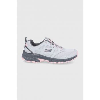 Skechers pantofi femei, culoarea gri