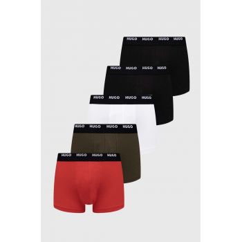 HUGO boxeri 5-pack bărbați, culoarea negru 50479944