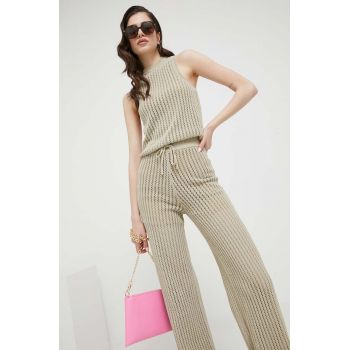 HUGO top femei, culoarea bej