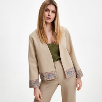 Reserved - Blazer cu broderie - Multicolor