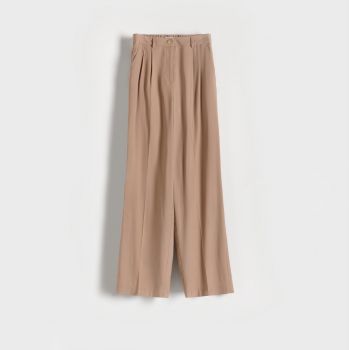 Reserved - Pantaloni cu conținut ridicat de viscoză EcoVero™ - Bej Reserved - Pantaloni cu conținut ridicat de viscoză EcoVero™ - Bej