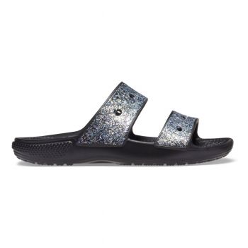 Sandale Crocs Classic Glitter Sandal Kids Negru - Black/Multi ieftine