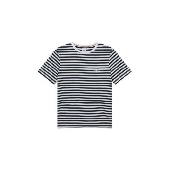 BOSS tricou de bumbac pentru copii culoarea alb, modelator
