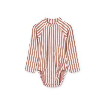 Liewood costum de baie dintr-o bucată pentru bebeluși culoarea bej