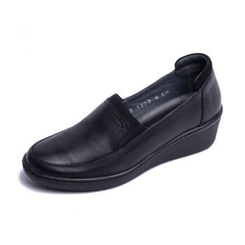 Pantofi piele naturala 1223 Negru