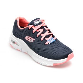 Pantofi sport SKECHERS bleumarin, ARCH FIT, din material textil