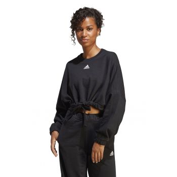 Bluza sport crop cu snururi la terminatie Dance