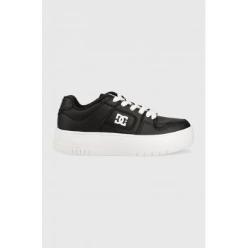 DC sneakers din piele culoarea negru