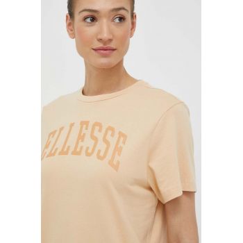 Ellesse tricou din bumbac culoarea portocaliu SGR17859-LIGHTGREY de firma original