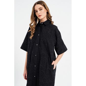 Rochie-camasa cu model perforatii