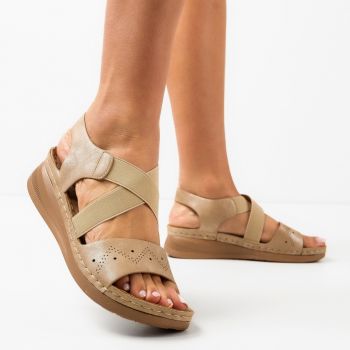 Sandale dama Benton Khaki ieftine