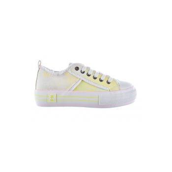 Tenisi flatform de panza cu model tie-dye