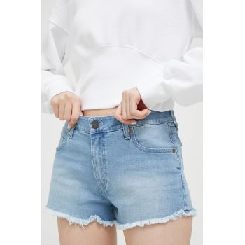 Volcom pantaloni scurti jeans femei, neted, medium waist
