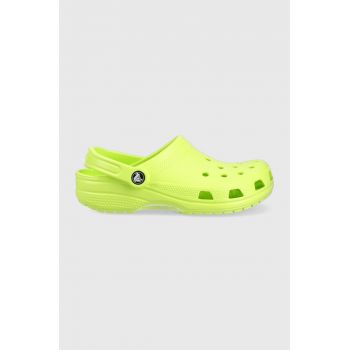 Crocs papuci Classic culoarea verde, 10001 10001.3UH-3UH ieftini