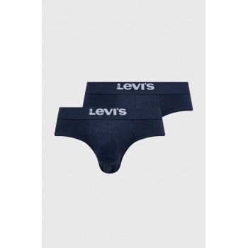 Levi's slip 2-pack barbati, culoarea albastru marin de firma originali