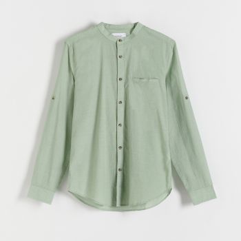 Reserved - into Cămașă simplă slim fit - Verde