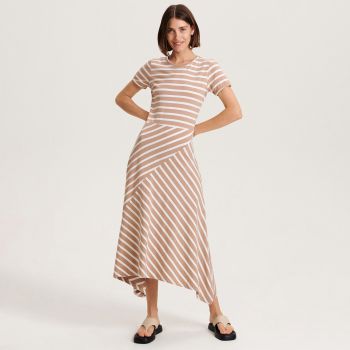 Reserved - Rochie midi din bumbac - Bej Reserved - Rochie midi din bumbac - Bej