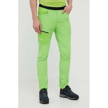 Salewa pantaloni de exterior Agner Light 2 DST culoarea verde de firma originali
