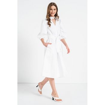 Rochie-camasa de bumbac organic cu funda