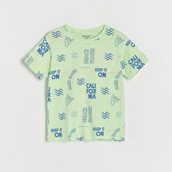 Reserved - T-shirt cu imprimeu - Verde