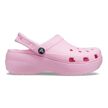 Saboți Crocs Women's Classic Platform Clog Roz - Flamingo