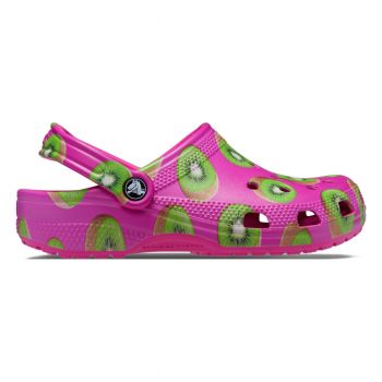 Saboti Crocs Classic Hyper Real Clog Multicolor - Kiwi ieftini