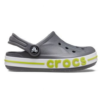Saboti Crocs Toddler Bayaband Clog Gri - Slate Grey/Lime de firma originali