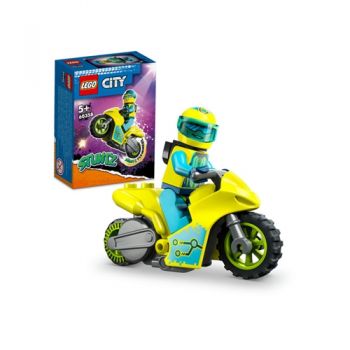LEGO City Motocicleta Cibernetica de Cascadorii 60358