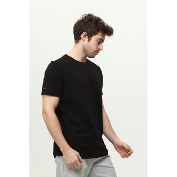 Tricou de bumbac texturat
