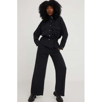 Answear Lab compleu femei, culoarea negru