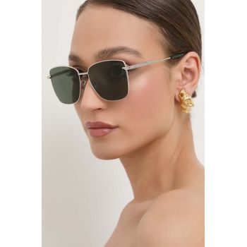 Bottega Veneta ochelari de soare femei, culoarea argintiu de firma originali