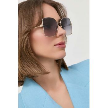 Gucci ochelari de soare femei, culoarea auriu de firma originali