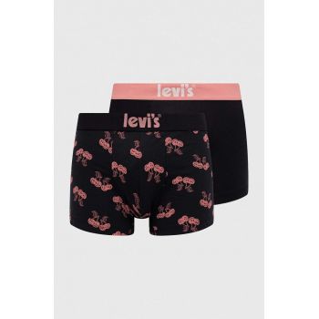 Levi's boxeri 2-pack barbati, culoarea negru