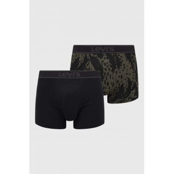 Levi's boxeri 2-pack barbati, culoarea negru