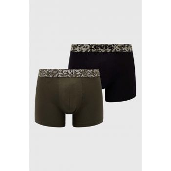 Levi's boxeri 2-pack barbati, culoarea negru