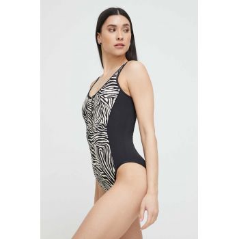 MICHAEL Michael Kors costum de baie dintr-o bucată culoarea bej, cupa usor rigidizata