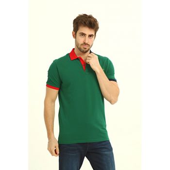 Tricou polo cu logo brodat