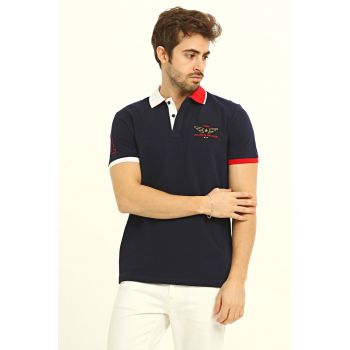 Tricou polo cu logo brodat