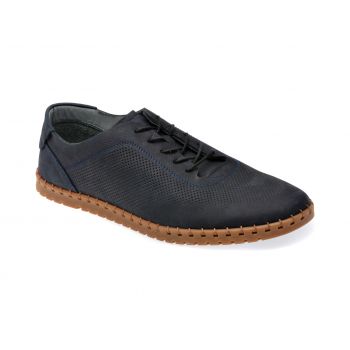 Pantofi GRYXX bleumarin, 91102, din nabuc