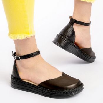 Pantofi piele Kitty negru