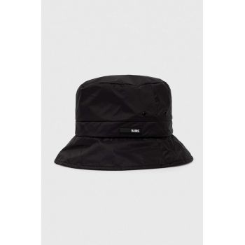 Rains pălărie 20140 Fuse Bucket Hat culoarea negru 20140.01-01Black
