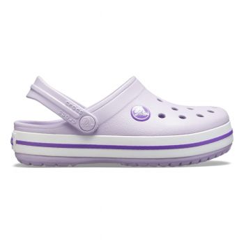 Saboți Crocs Crocband Toddlers New Clog Mov - Lavender/Neon Purple de firma originali