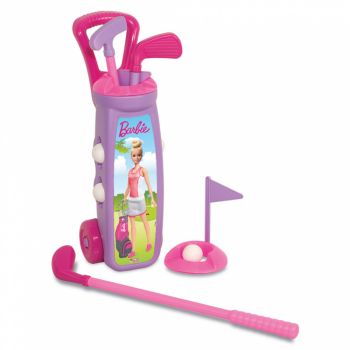 Set crose de golf cu Troller Barbie roz de firma originala
