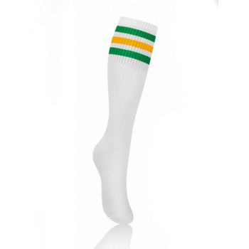 Sosete bumbac lungi sub genunchi cu dungi verzi Intenso 0594-01C