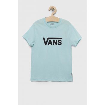 Vans tricou de bumbac pentru copii GR FLYING V CREW GIR FLYV MBLUE cu imprimeu