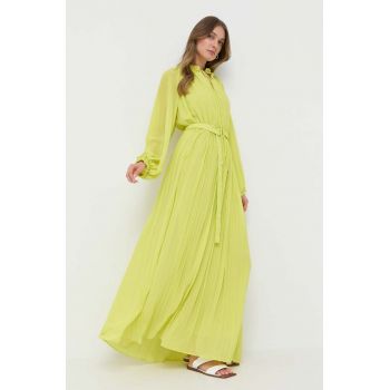 Beatrice B rochie culoarea verde, maxi, evazati de firma originala