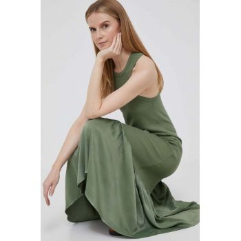 Deha rochie culoarea verde, midi, evazati