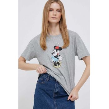 GAP tricou din bumbac culoarea gri