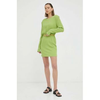 Gestuz rochie culoarea verde, mini, evazati de firma originala