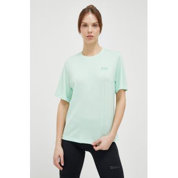 Helly Hansen tricou sport Lifa Active Solen RX culoarea turcoaz